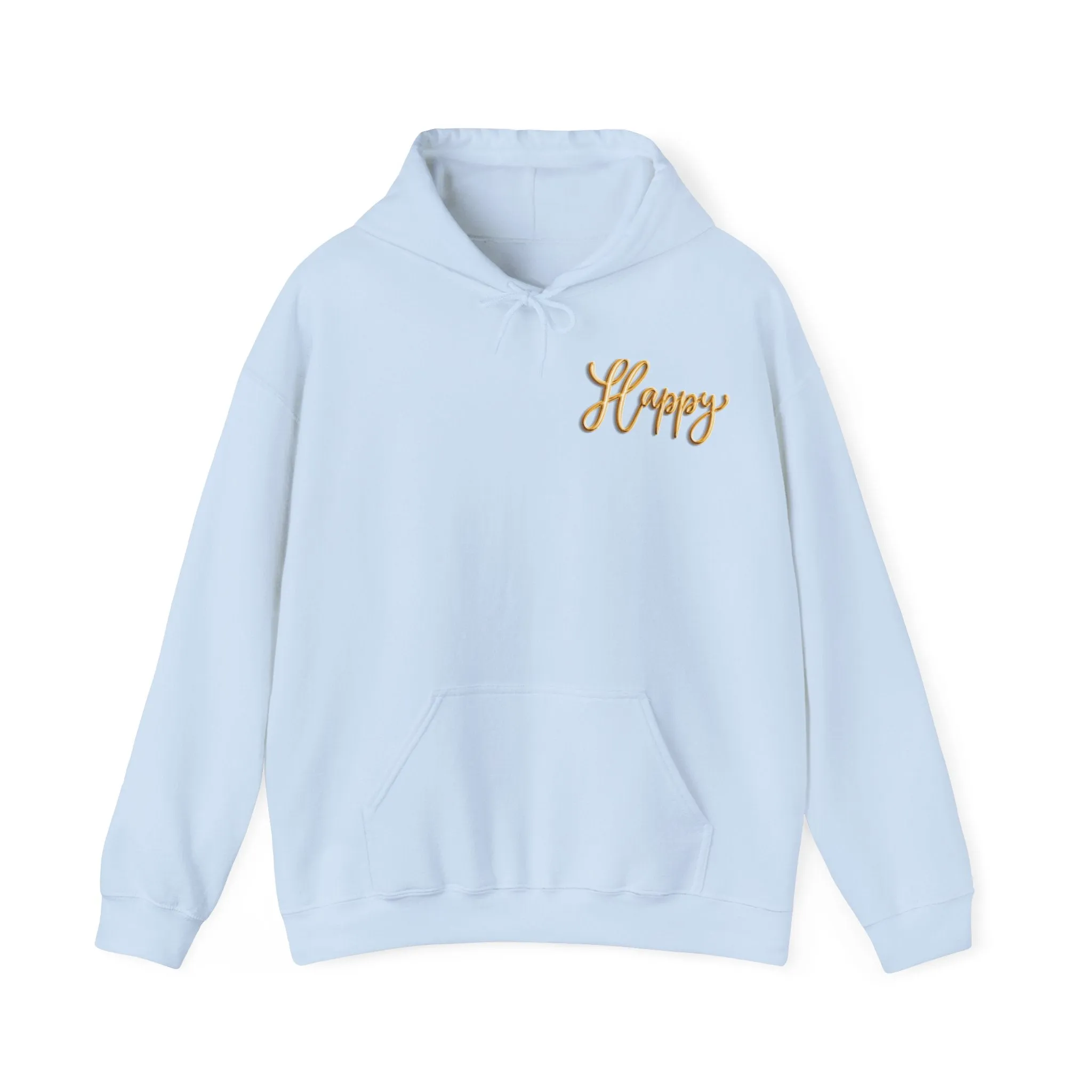 ( UK & EU Region )Hooded sweatshirt "Do what makes you happy.", sweatshirt for her, oversized sweatshirt, cotton, aesthetic, sweatshirt for him, gift, winter, warmth