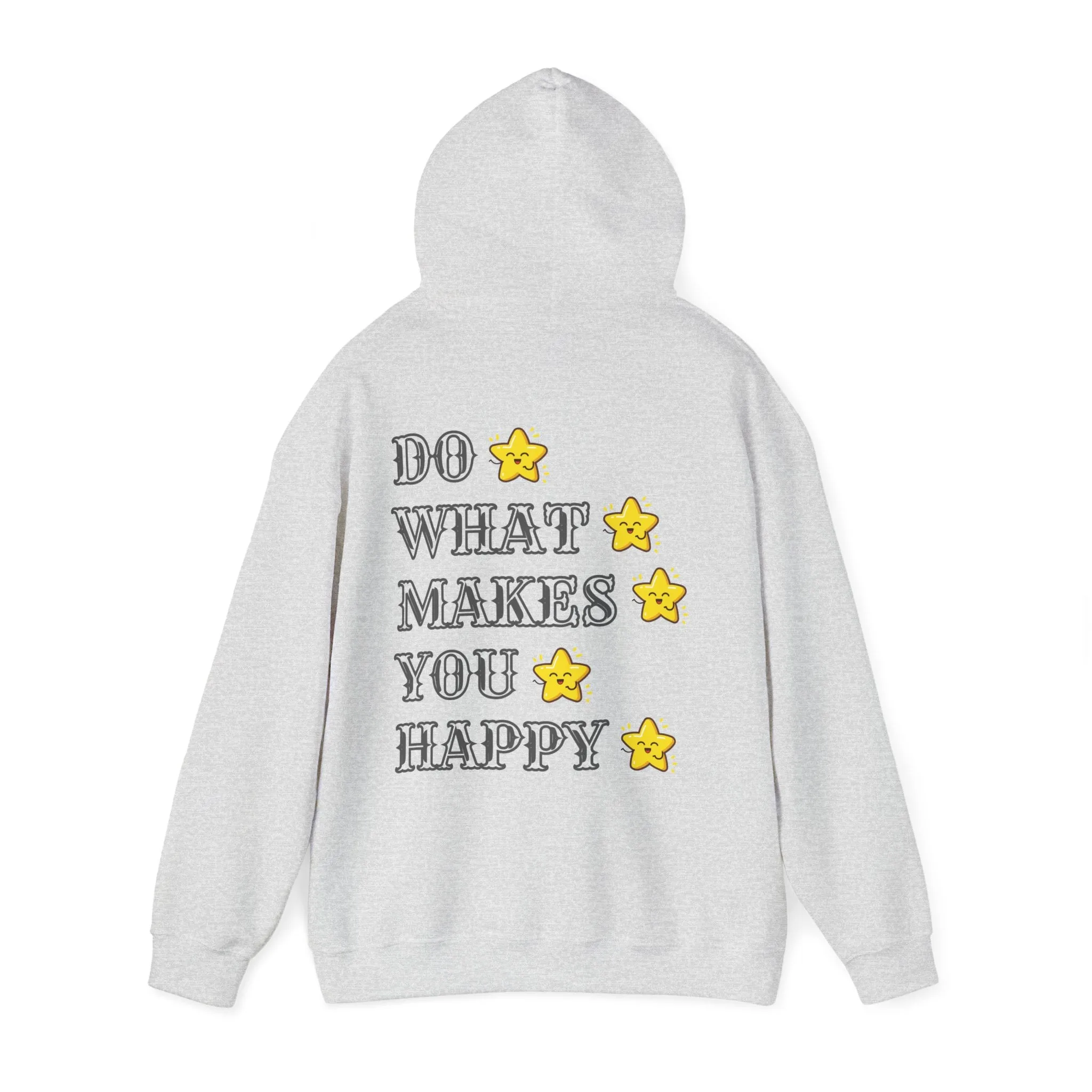 ( UK & EU Region )Hooded sweatshirt "Do what makes you happy.", sweatshirt for her, oversized sweatshirt, cotton, aesthetic, sweatshirt for him, gift, winter, warmth