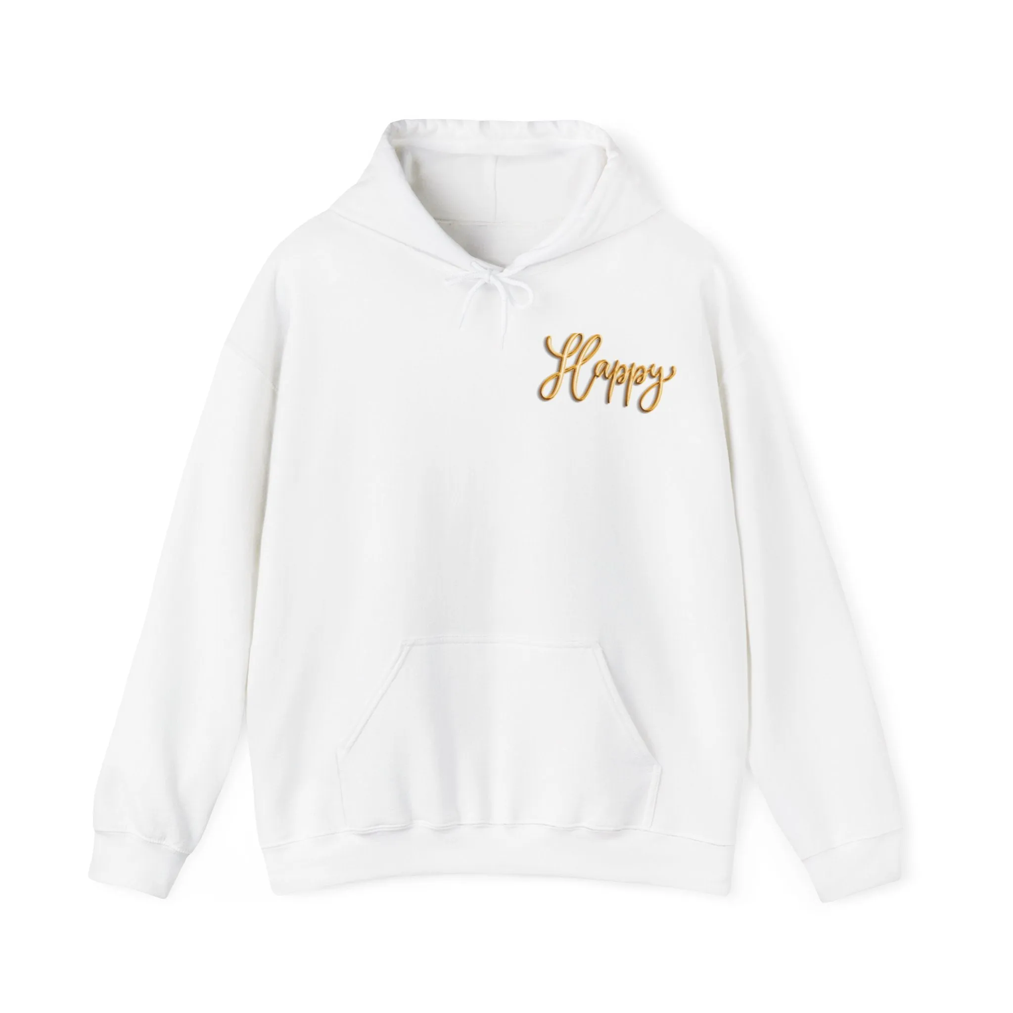 ( UK & EU Region )Hooded sweatshirt "Do what makes you happy.", sweatshirt for her, oversized sweatshirt, cotton, aesthetic, sweatshirt for him, gift, winter, warmth