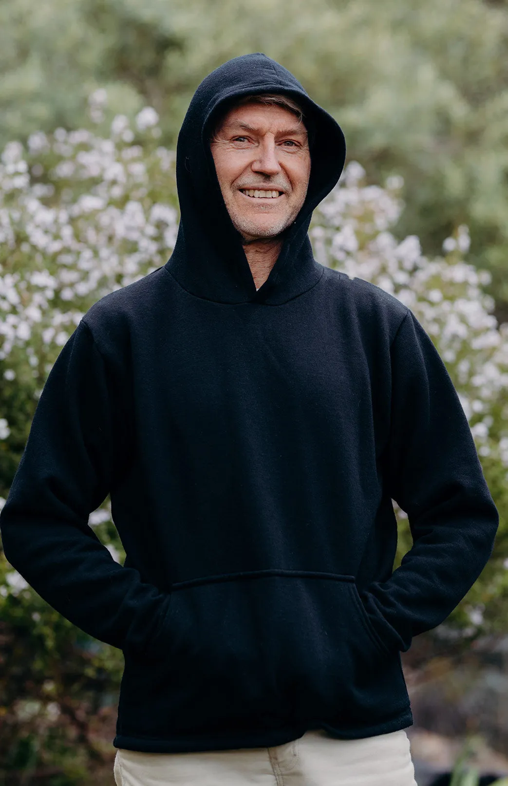 100% Wool Fleece Hoody Updated