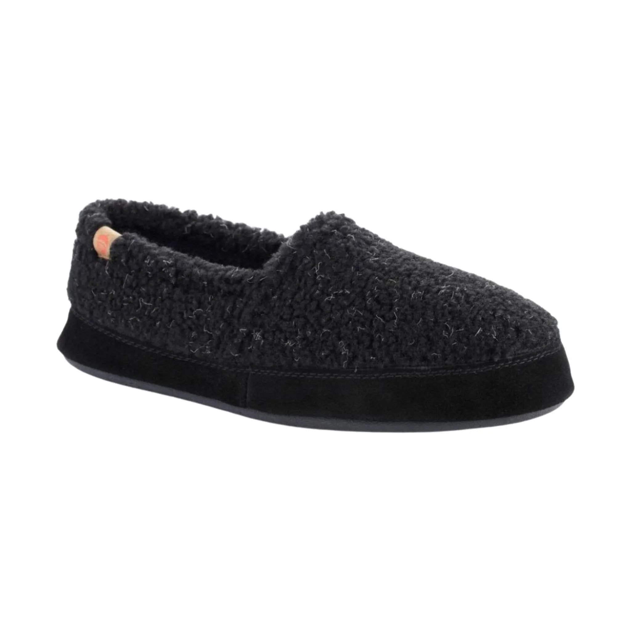 Acorn Men's Moc Slippers - Black Berber