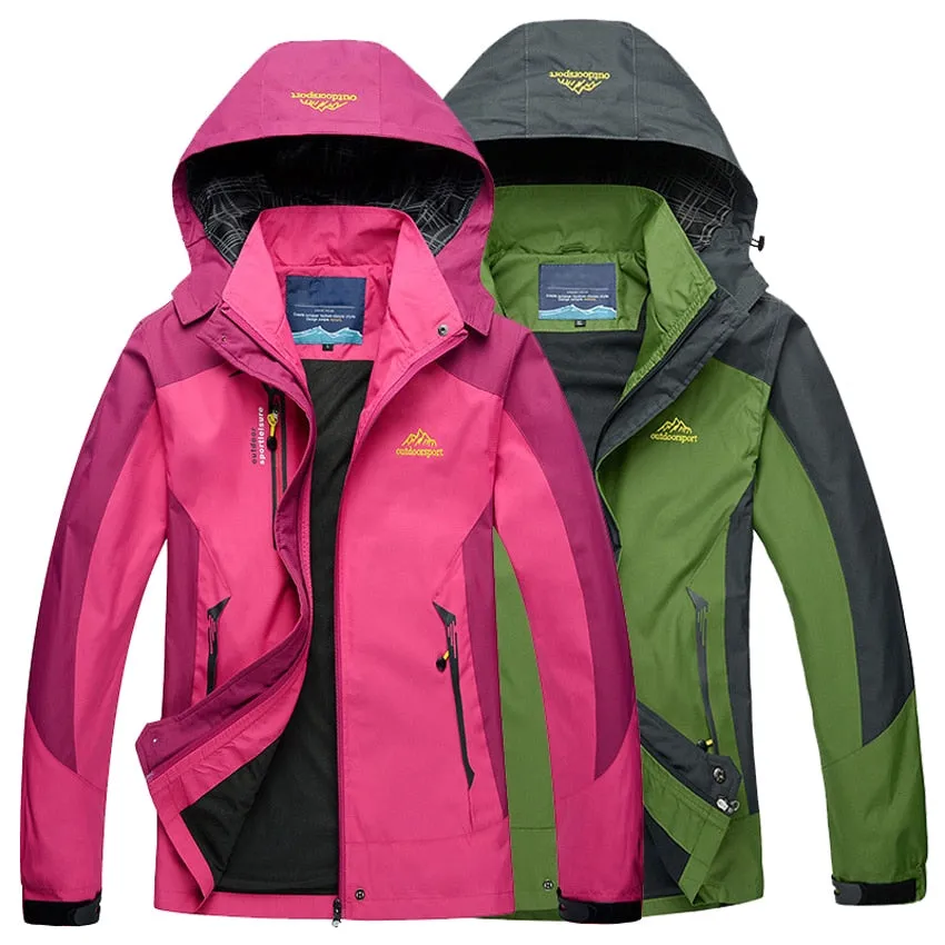 Ashore Shop Women and Mens Waterproof Windbreaker Hiking Jacket