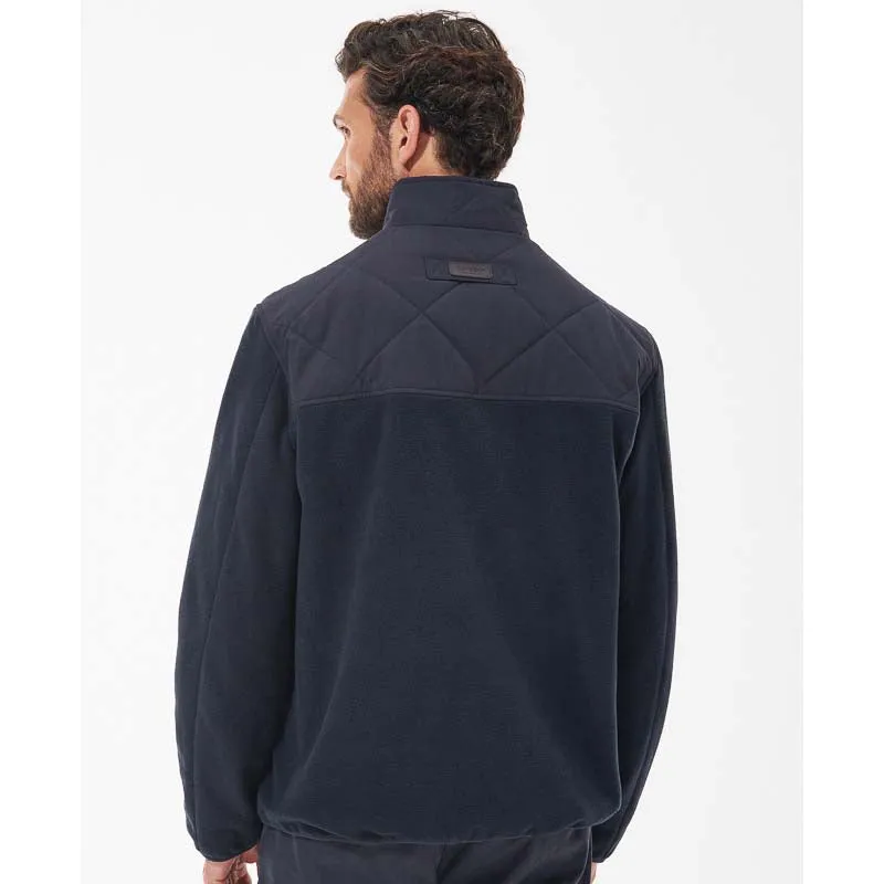 Barbour Hybrid Mens Fleece Jacket - Navy