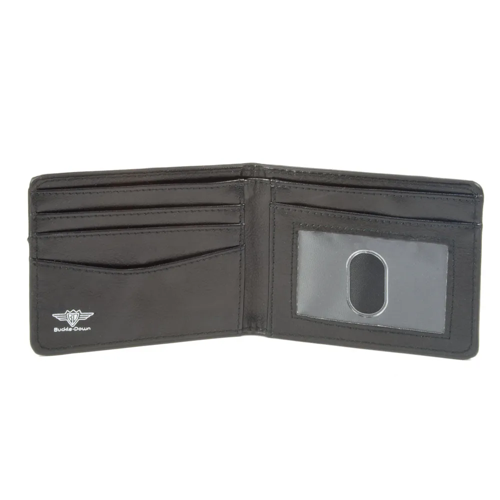 Bi-Fold Wallet - Cheech and Chong Pose and Script Black Greens