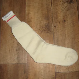 British Gen-2 Wool Arctic Socks. New. Creamy-white / Undyed.