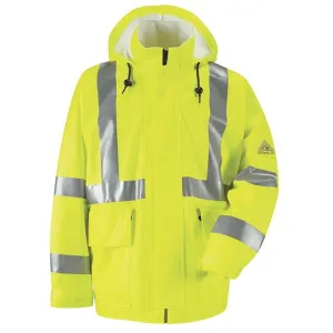 Bulwark Hi-Visibility Flame-Resistant Rain Jacket - Cat 2 - (JXN4)