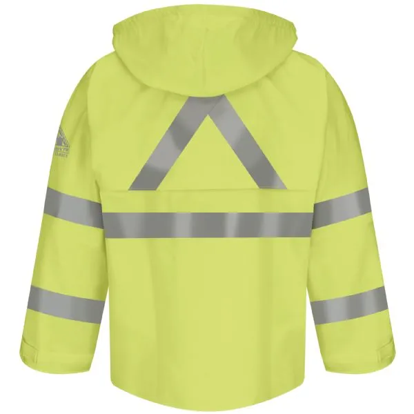 Bulwark Hi-Visibility Flame-Resistant Rain Jacket - Cat 2 - (JXN4)