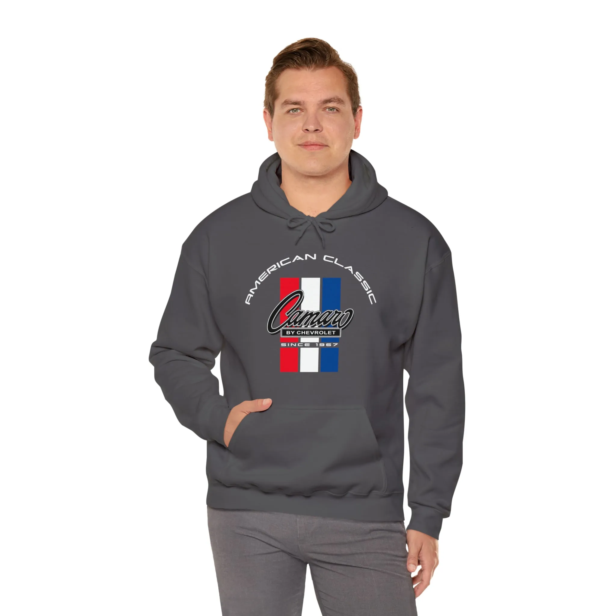 Camaro 6th Gen 3 Stripe Heavy Blend Hooded Sweatshirt