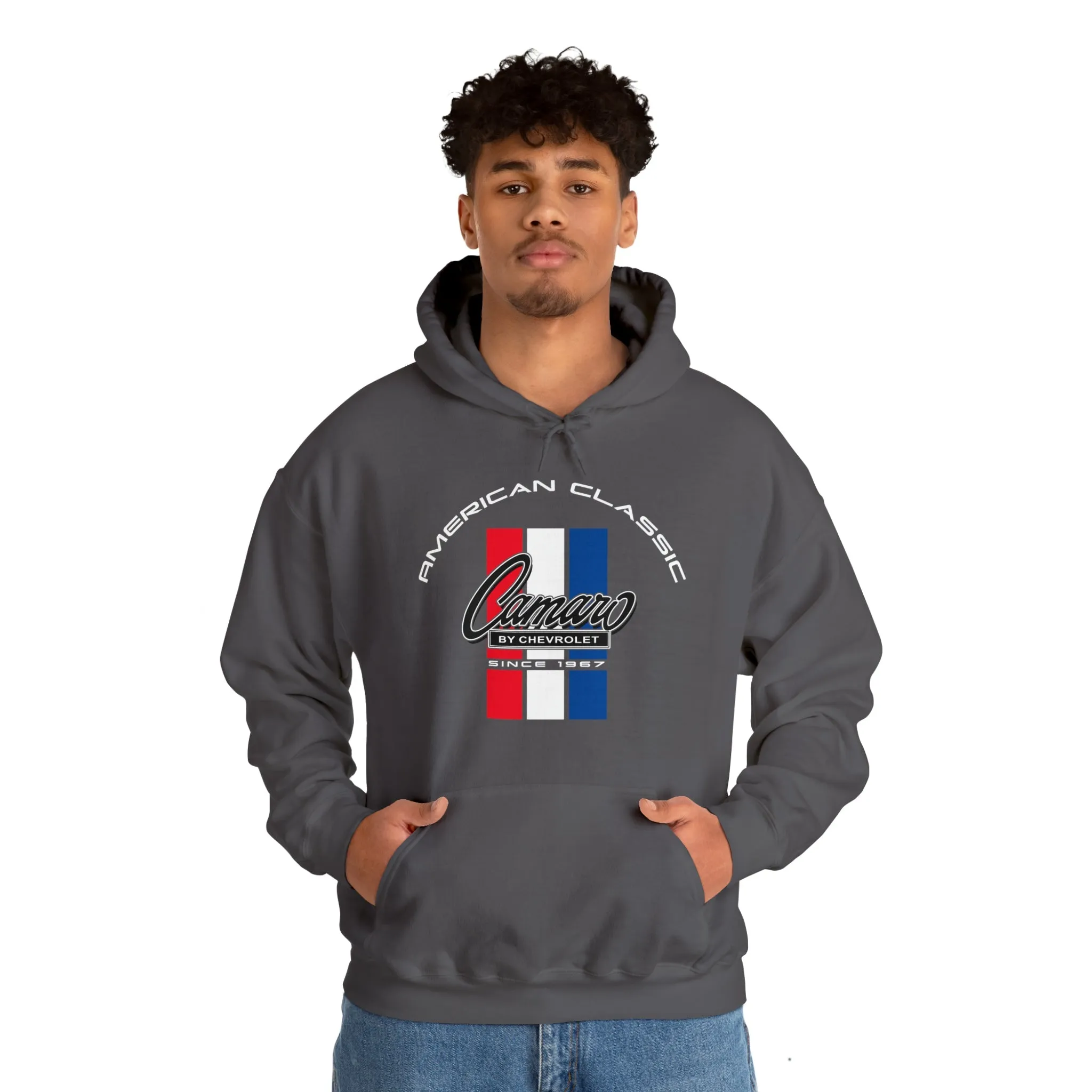 Camaro 6th Gen 3 Stripe Heavy Blend Hooded Sweatshirt