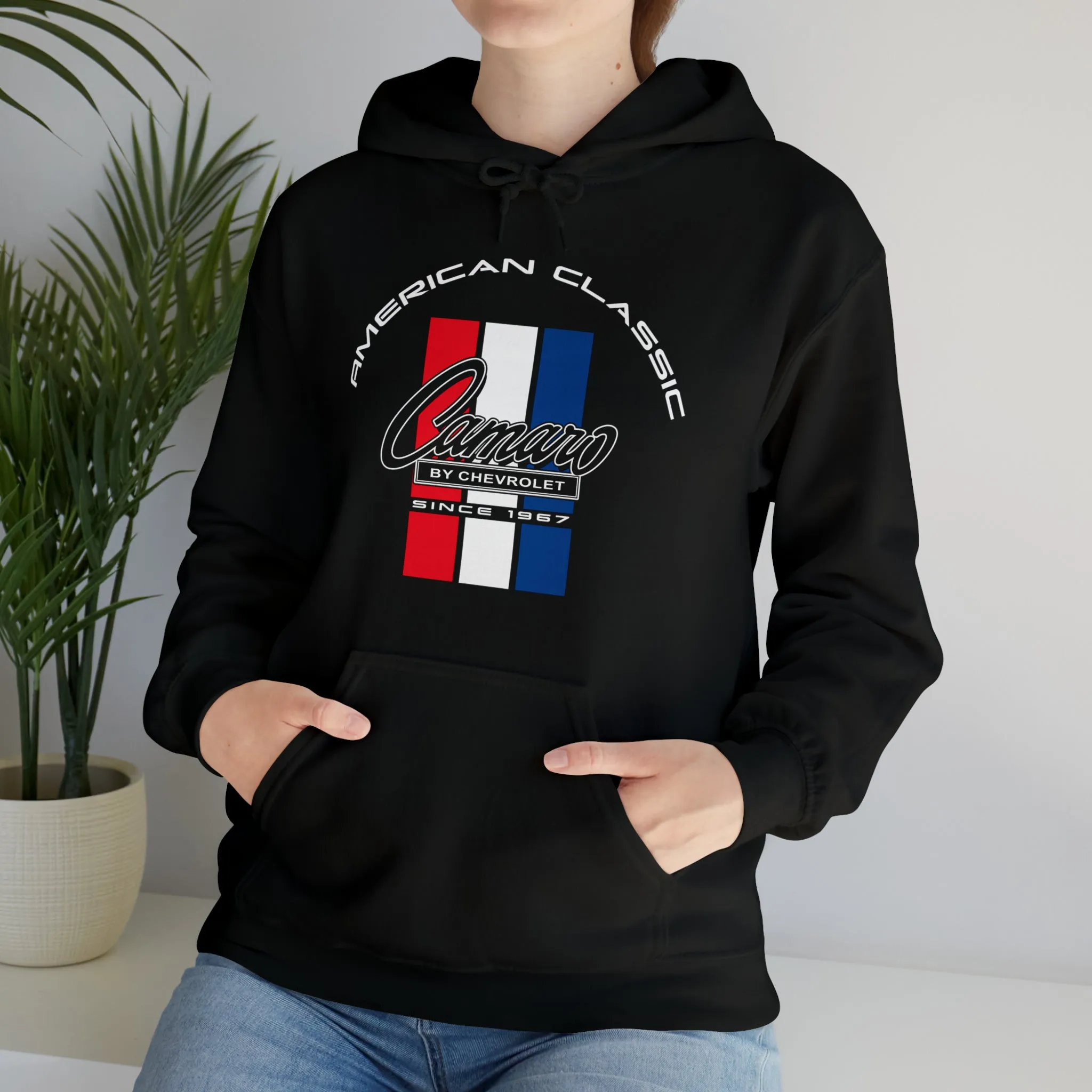 Camaro 6th Gen 3 Stripe Heavy Blend Hooded Sweatshirt