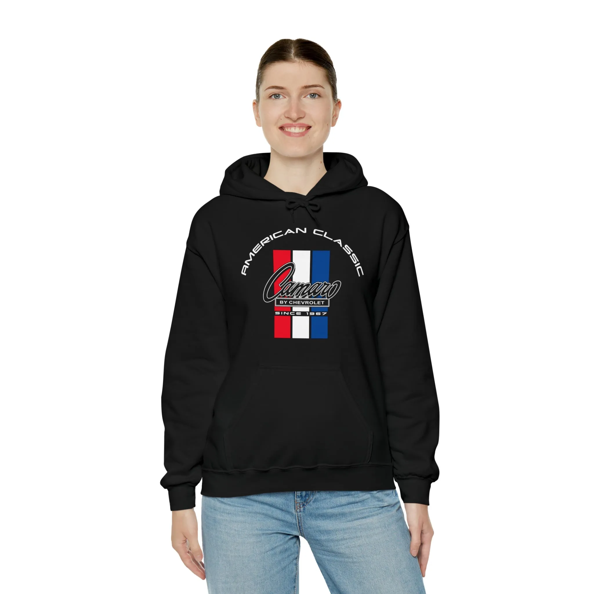 Camaro 6th Gen 3 Stripe Heavy Blend Hooded Sweatshirt