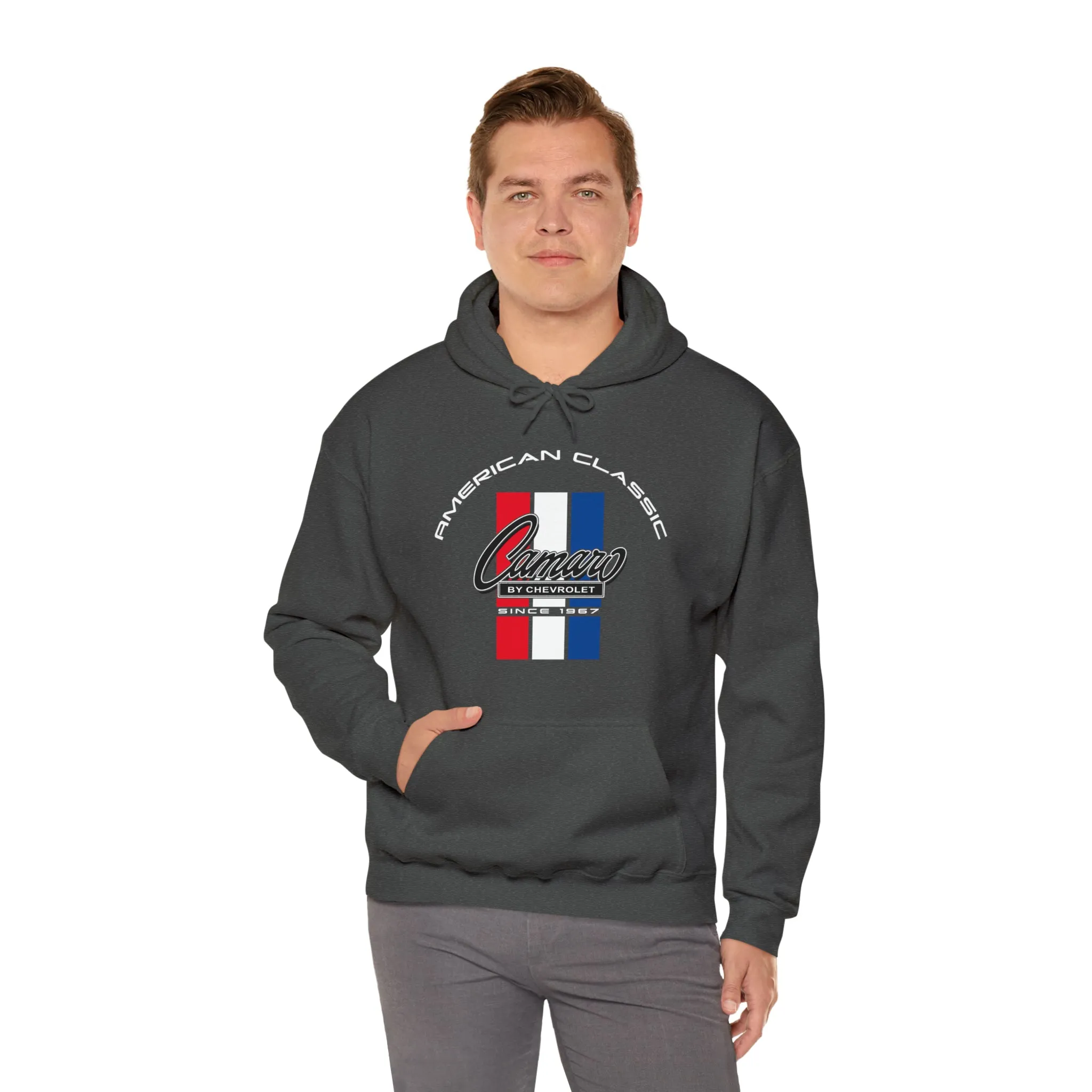 Camaro 6th Gen 3 Stripe Heavy Blend Hooded Sweatshirt