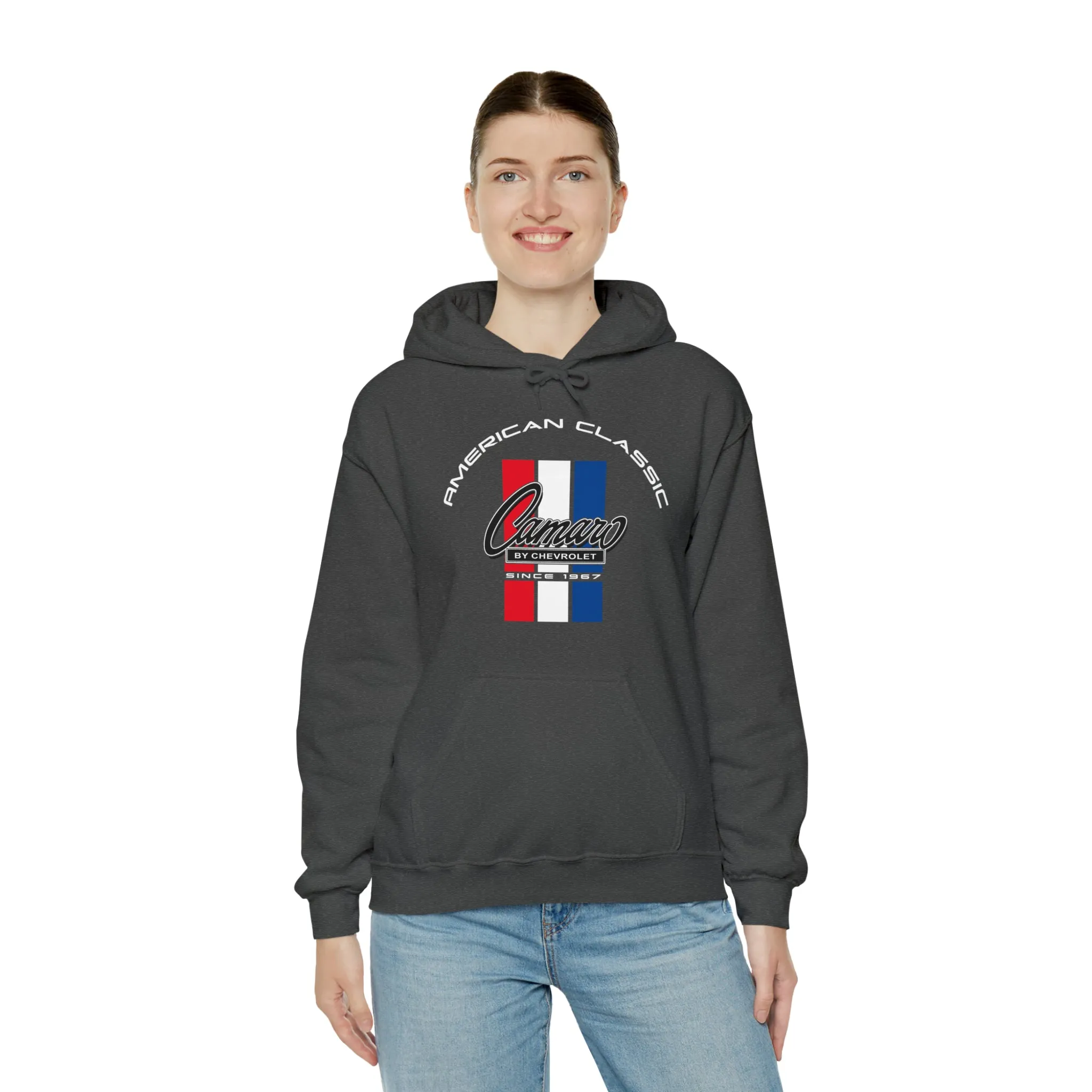 Camaro 6th Gen 3 Stripe Heavy Blend Hooded Sweatshirt