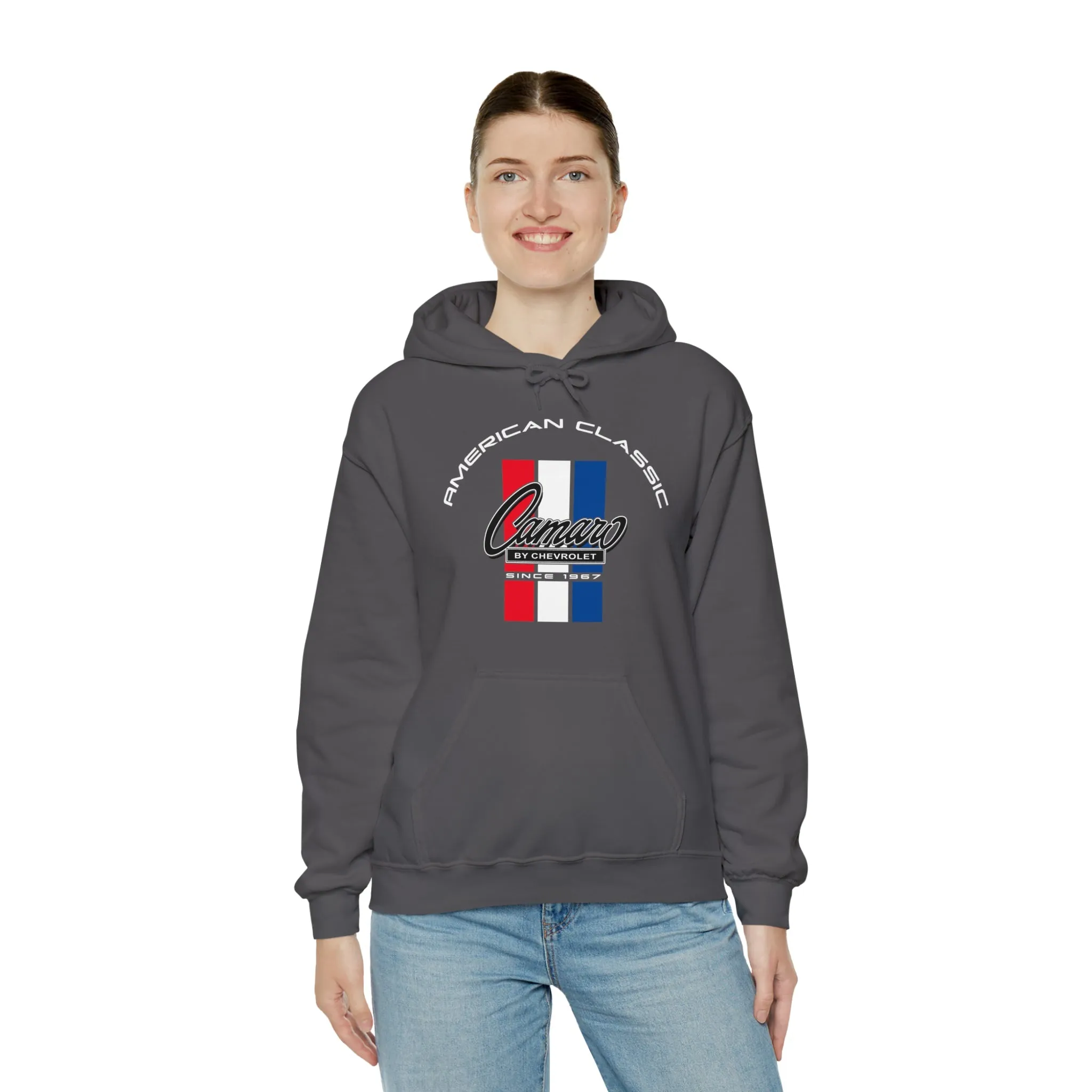 Camaro 6th Gen 3 Stripe Heavy Blend Hooded Sweatshirt