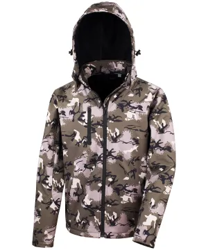 Camo Green - Camo TX performance hooded softshell jacket