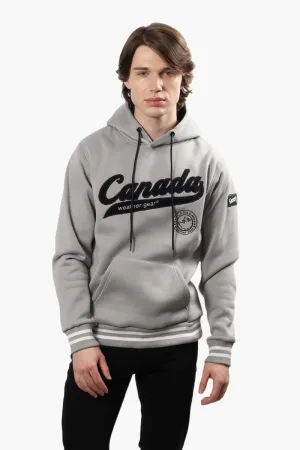 Canada Weather Gear Striped Cuff Hoodie - Grey