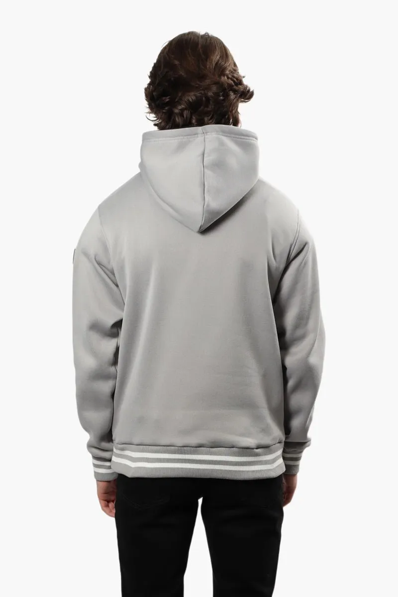 Canada Weather Gear Striped Cuff Hoodie - Grey