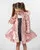 Caramelo Kids Girls Baby Pink Quilted Coat with Bow