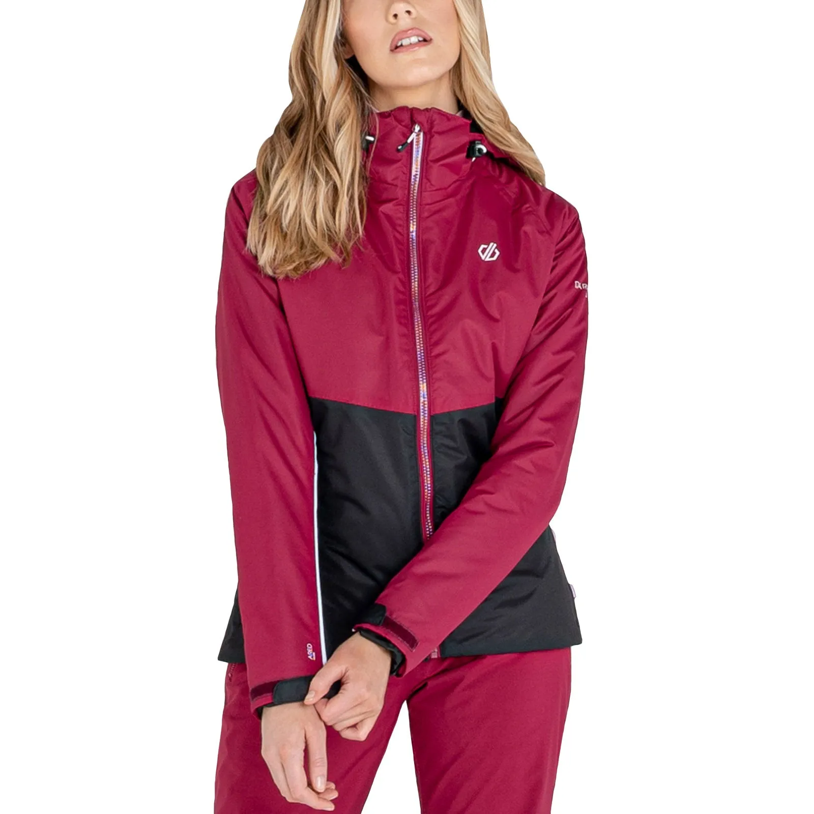 Dare 2b Womens Radiate II Waterproof Fleece Lined Ski Jacket - Beetroot