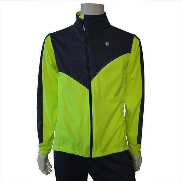 Denver Men's Reflective Softshell Jacket in Flo Lime/Graphite