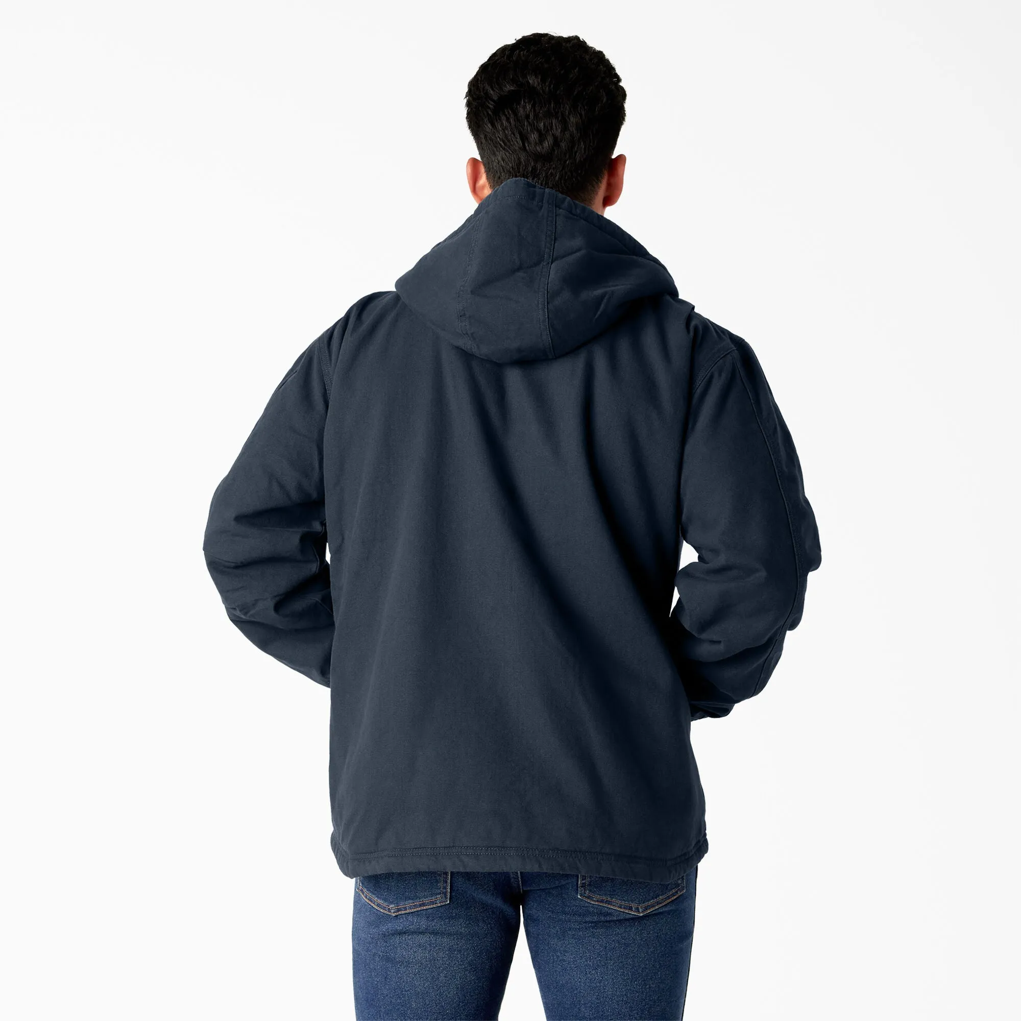 Dickies Men's Duck Sherpa Lined Hooded Full Zip Jacket