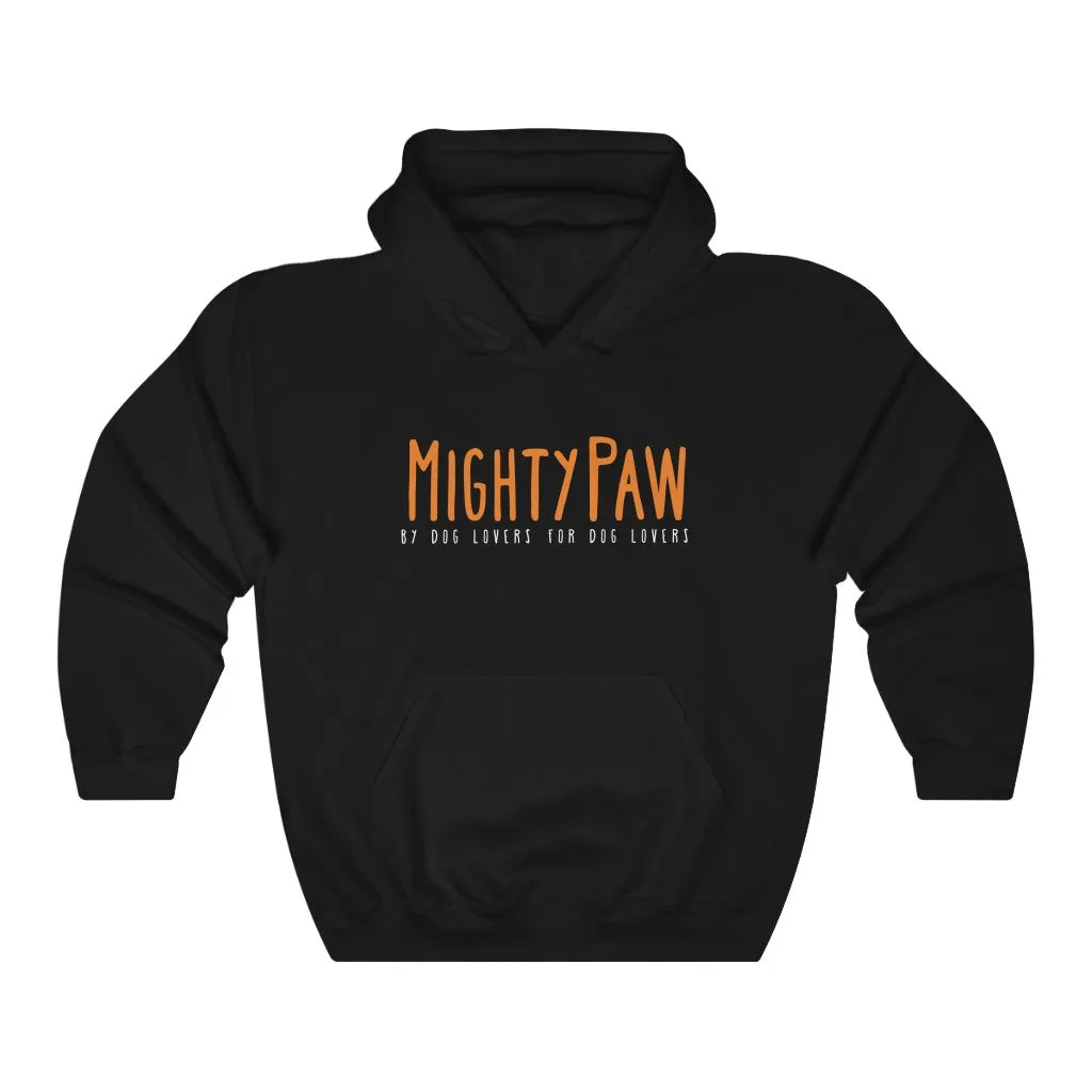 Dog Lover Hoodie: Mighty Paw Hoodie (Unisex, Black)