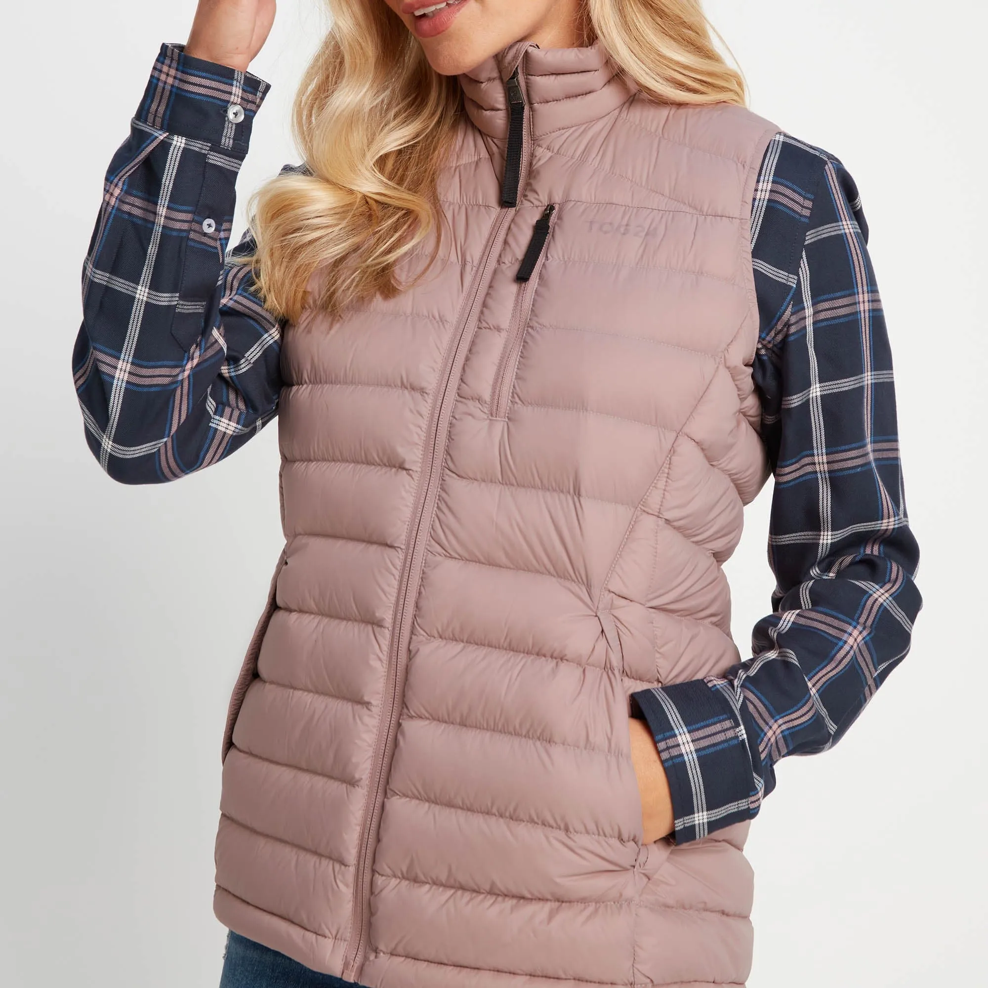 Drax Womens Down Gilet - Faded Pink