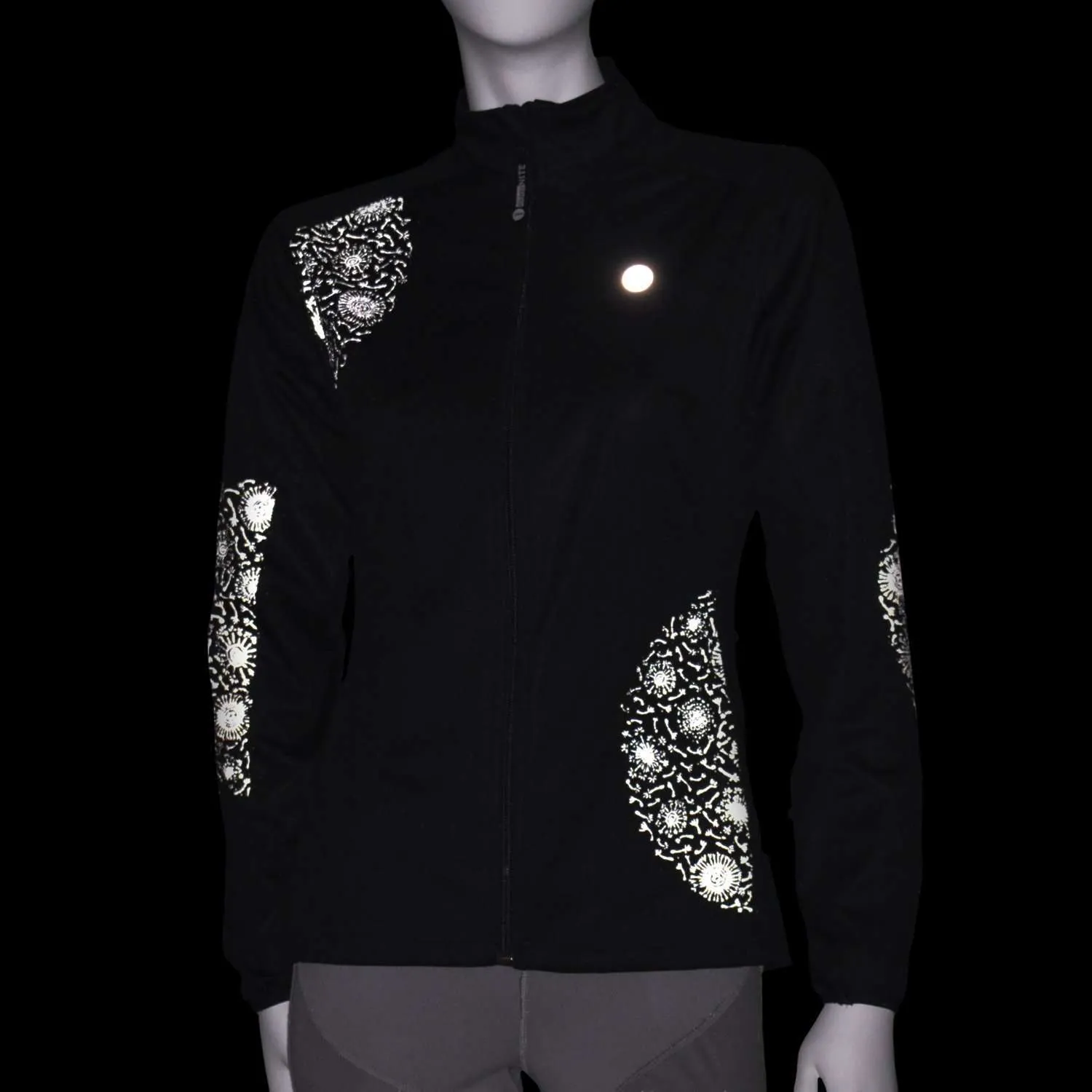 FINAL SALE: Women's Softshell Reflective Dandelion Jacket in Black