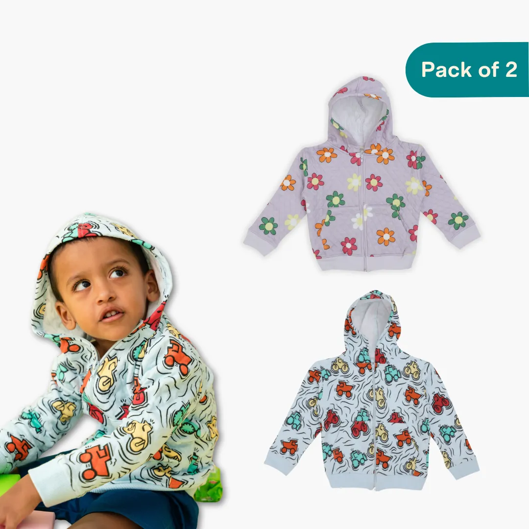 Flo & Go - Quilted Hoodies (Pack of 2)