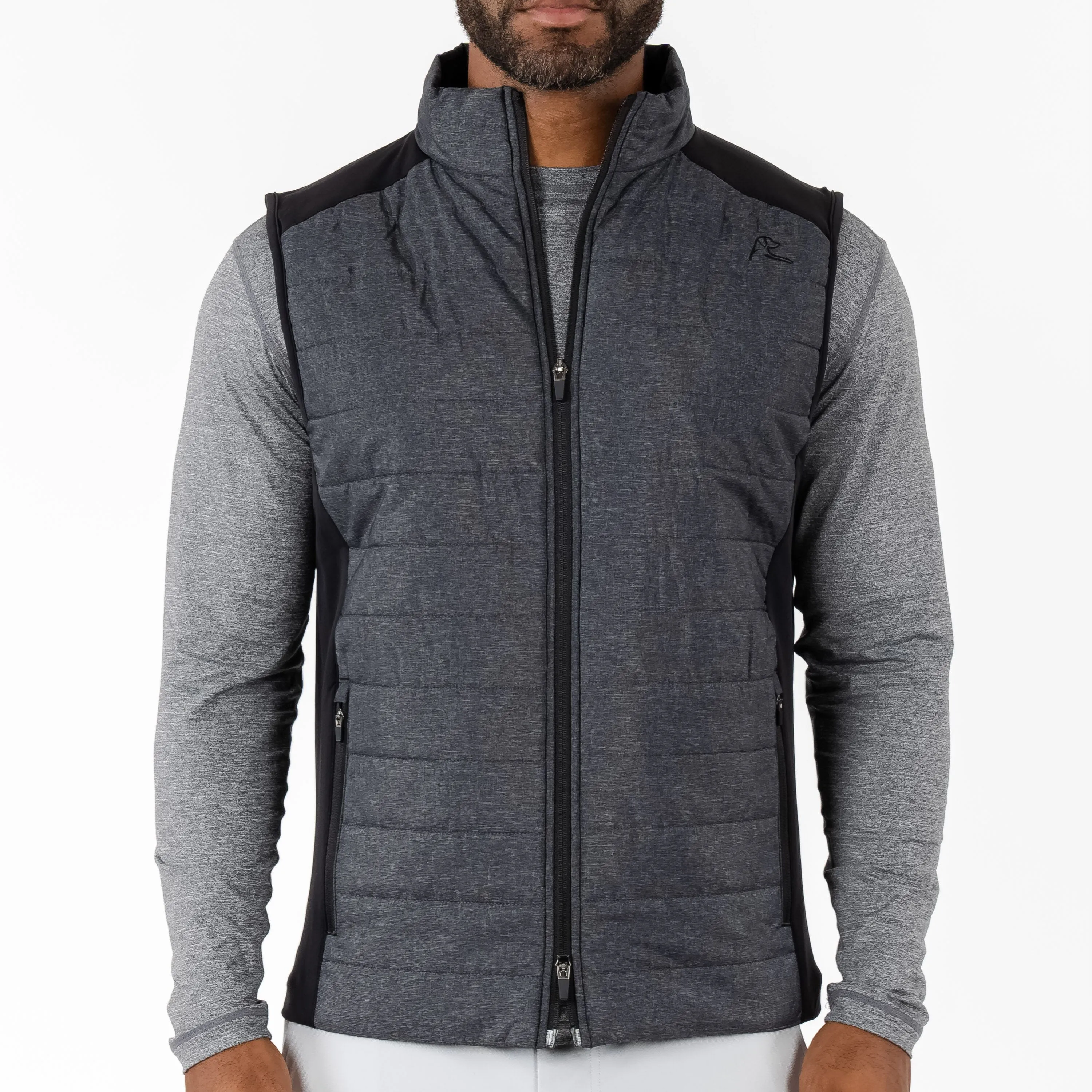 Fulton Performance Vest | Heather - Black/White