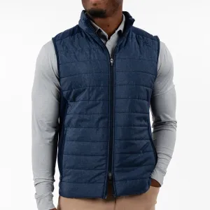 Fulton Performance Vest | Heather - Fleet Navy/White