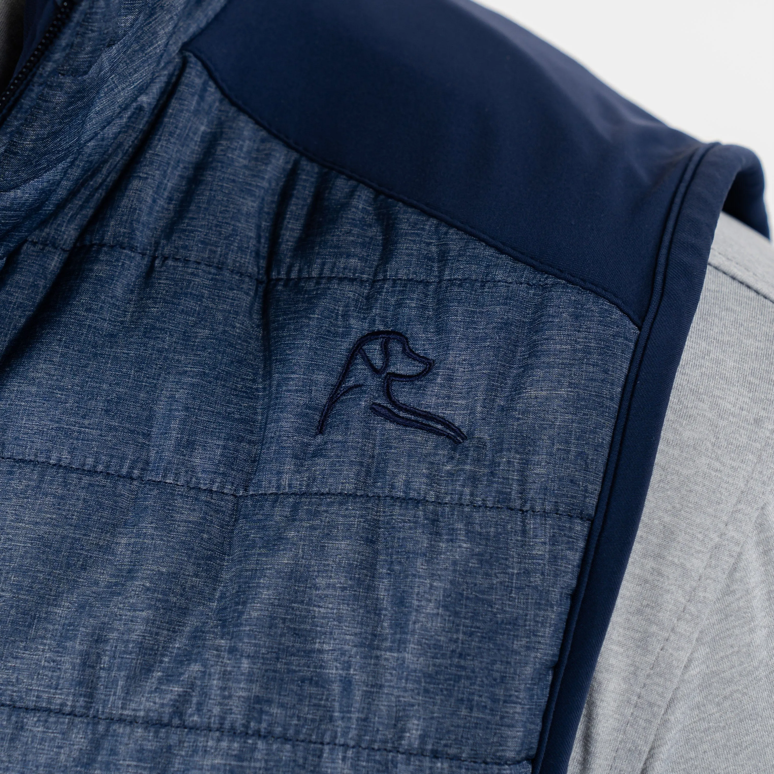 Fulton Performance Vest | Heather - Fleet Navy/White