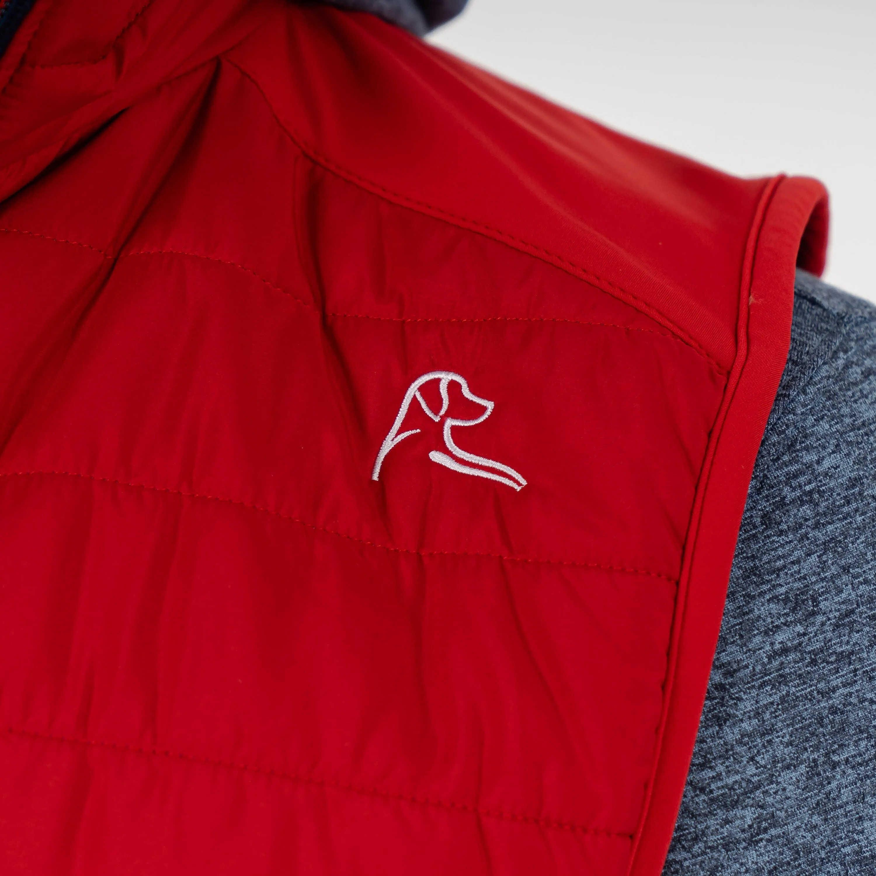 Fulton Performance Vest | Solid - Cardinal Red/Admiral Navy - USA