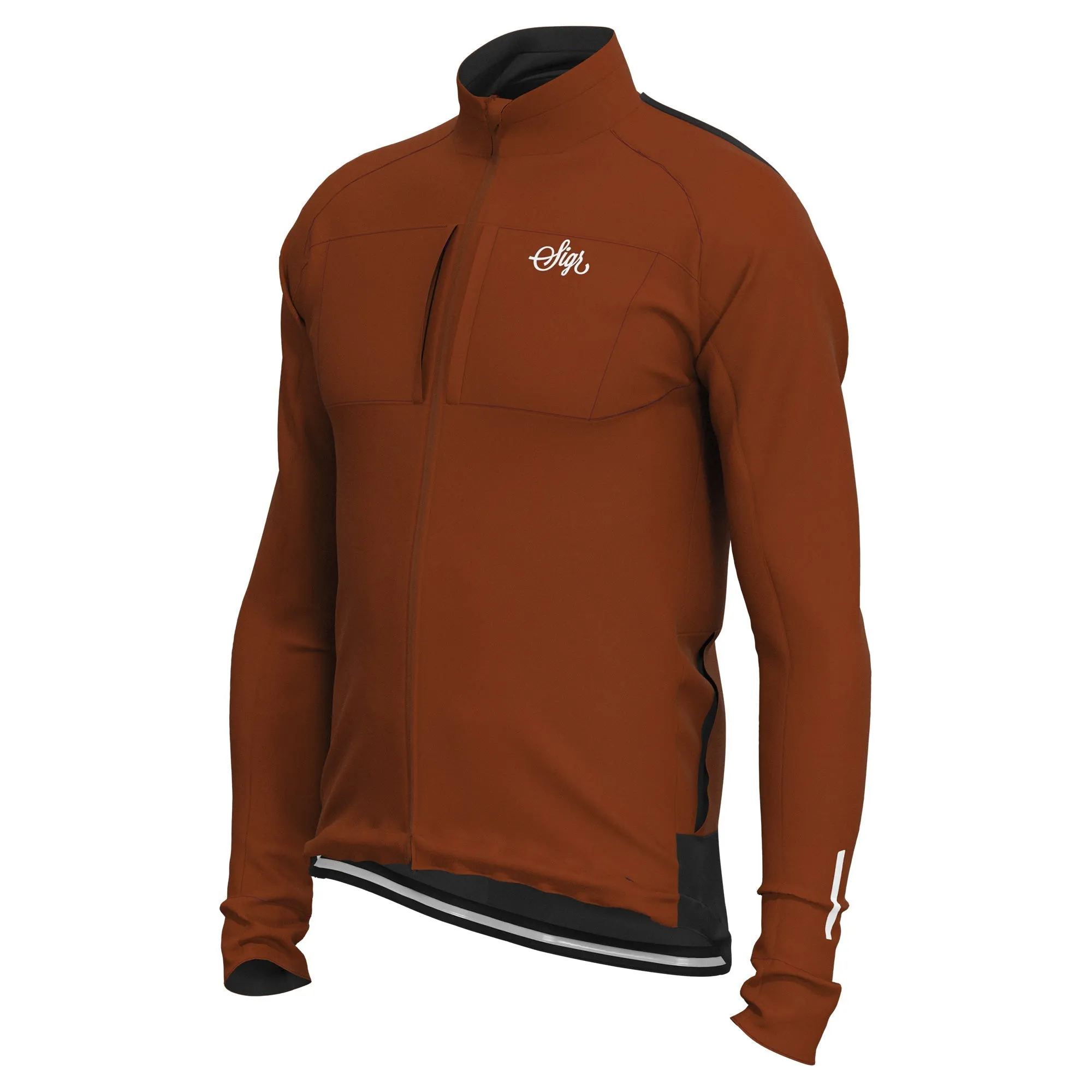 Gotlandsleden Tour Men's Brown Soft Shell Merino Cycling Jacket