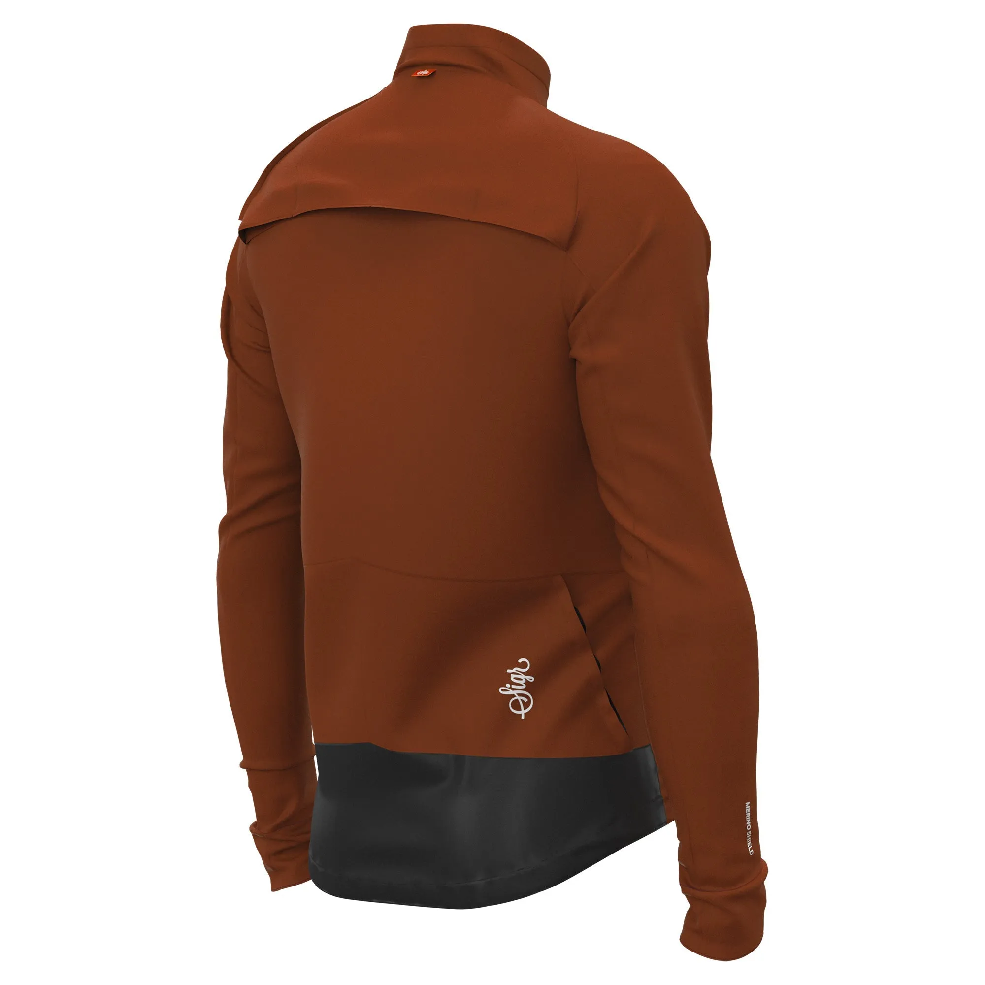 Gotlandsleden Tour Men's Brown Soft Shell Merino Cycling Jacket