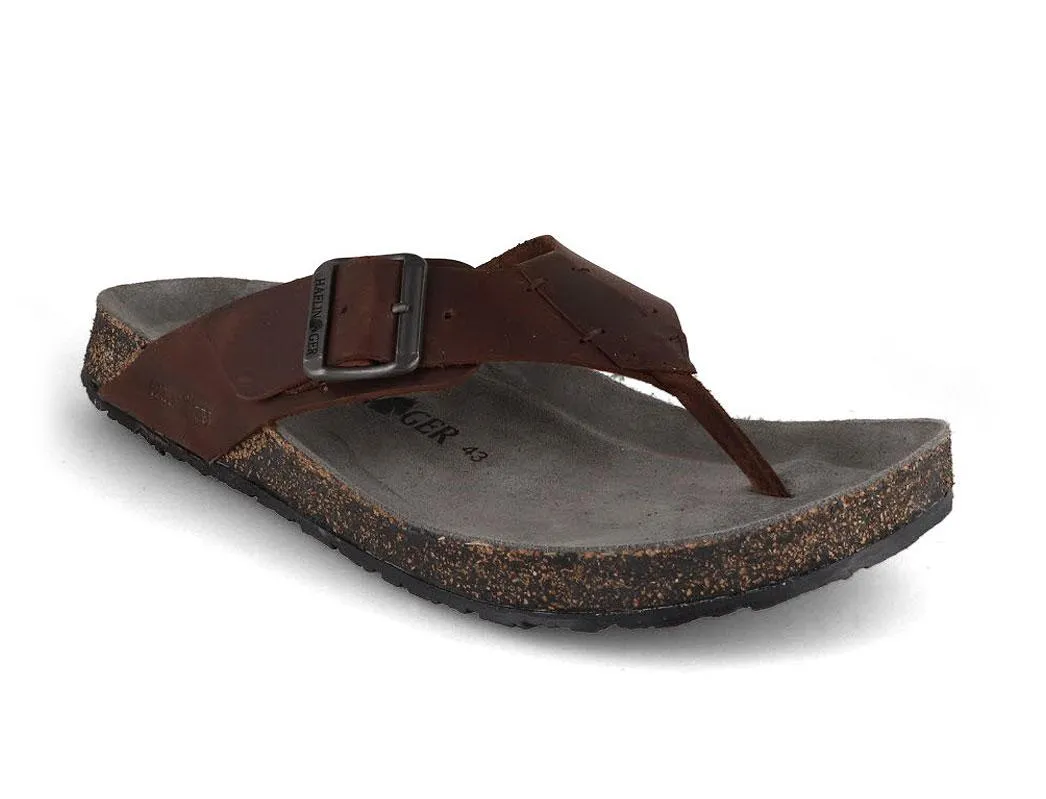 HAFLINGER Men's Leather Thong Sandals Bio Rio