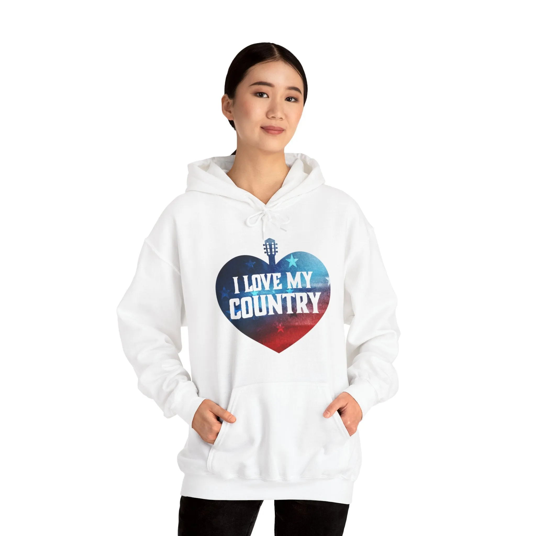 I Love My Country Hooded Sweatshirt