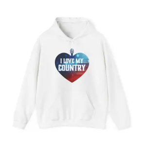 I Love My Country Hooded Sweatshirt