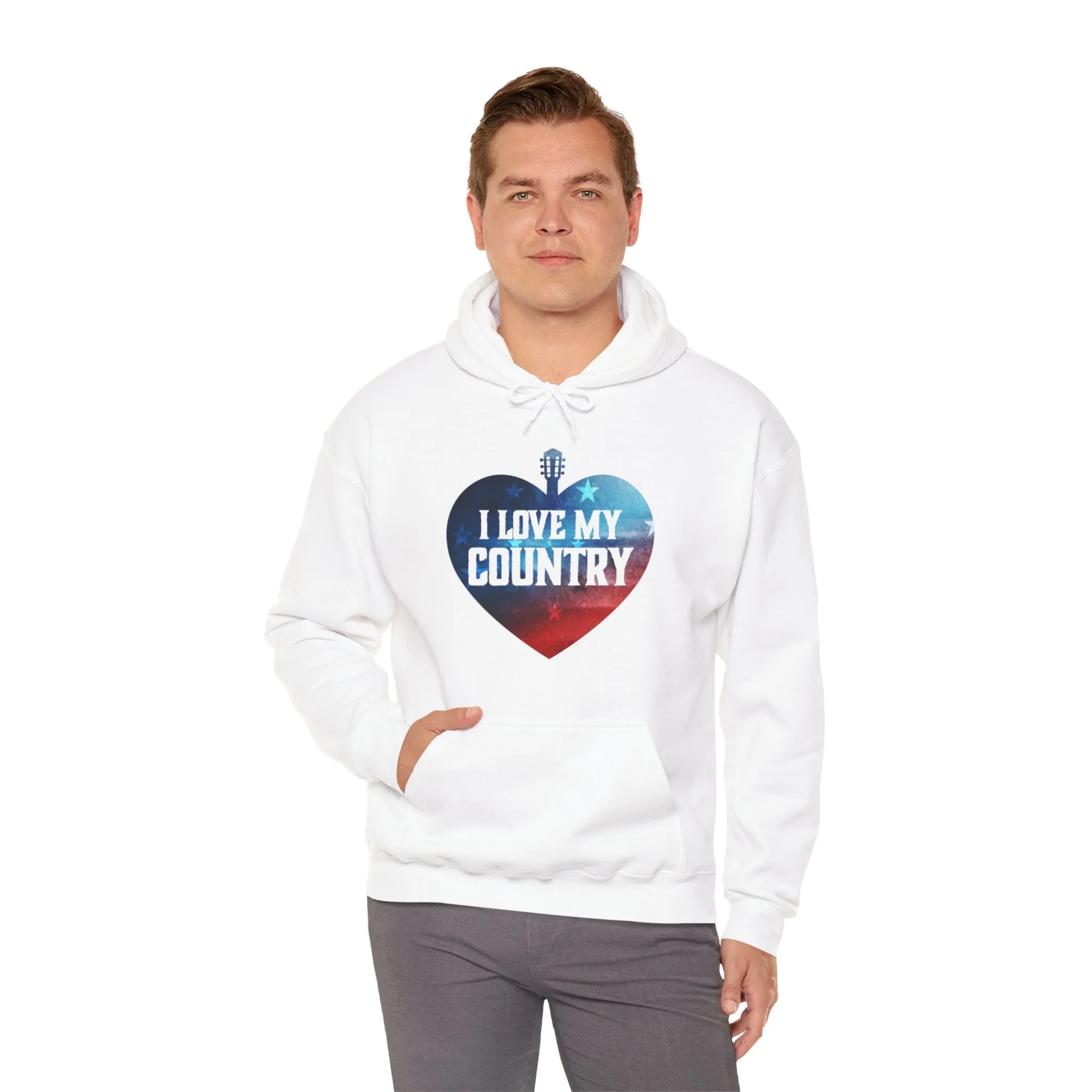 I Love My Country Hooded Sweatshirt