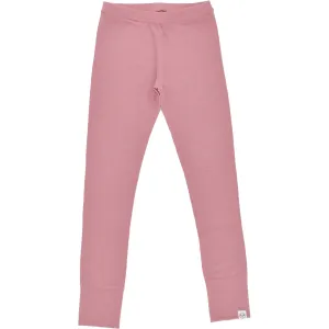 Imperfect Kids Merino Wool Base Layer, Leggings, Blush Pink