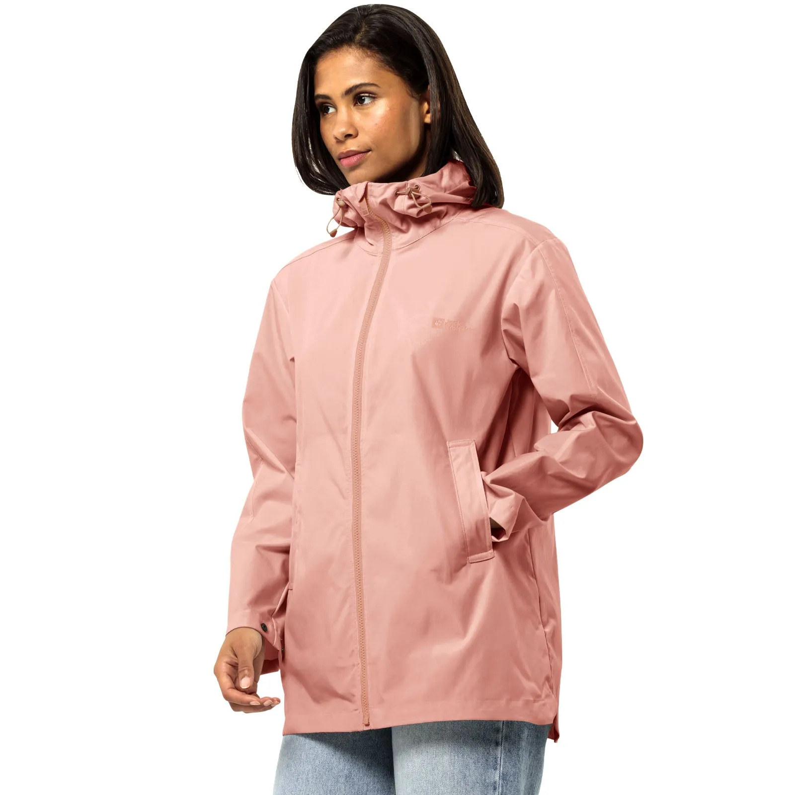 Jack Wolfskin Womens Desert Wind Hooded Jacket - Rose Dawn