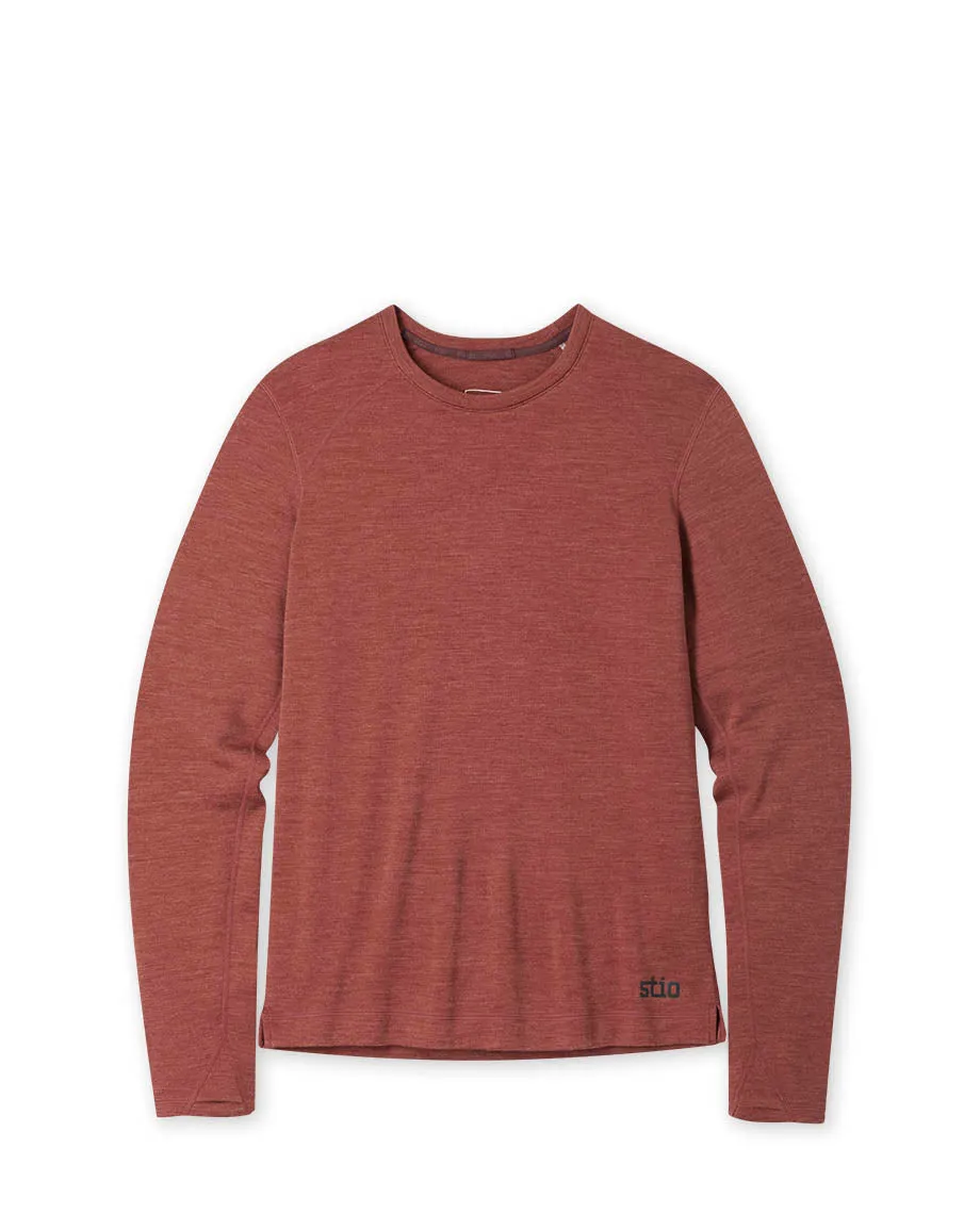 Men's Basis PeakWool Midweight Crew LS