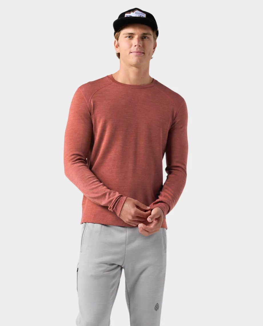 Men's Basis PeakWool Midweight Crew LS