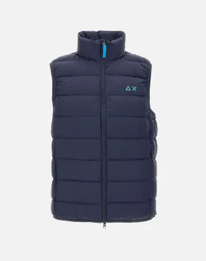 Men's Blue Down Filled Waistcoat