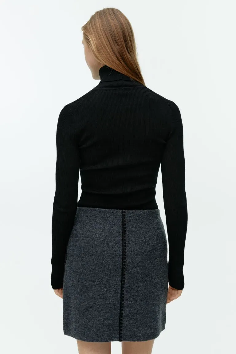 Merino wool turtleneck sweater ARKET