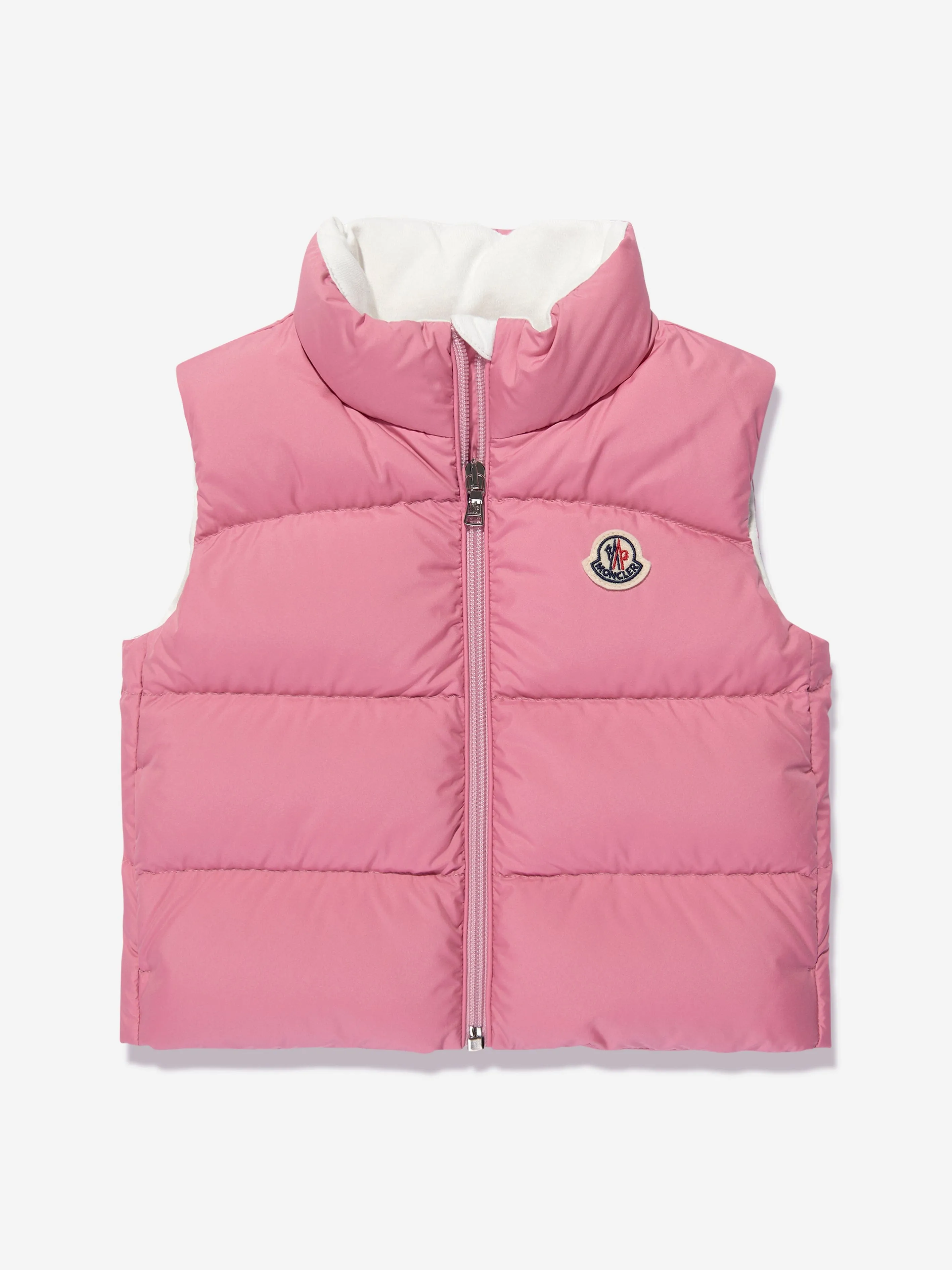 Moncler Enfant Baby Girls Down Padded Lida Gilet in Pink