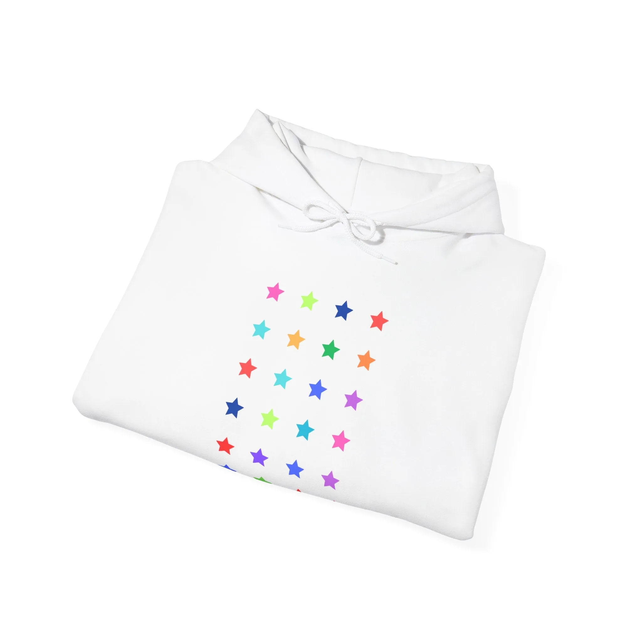 Multicoloured Stars Hooded Sweatshirt