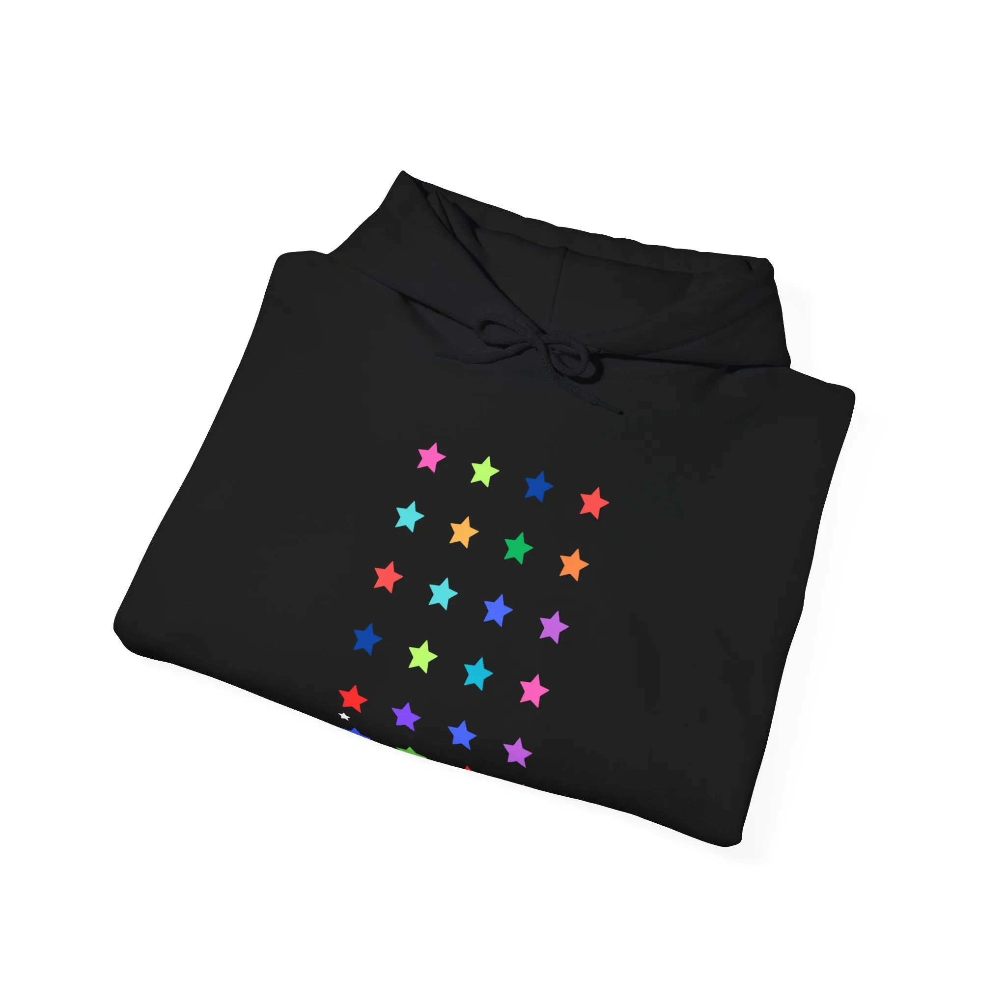 Multicoloured Stars Hooded Sweatshirt