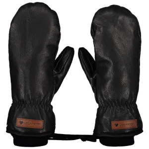 Obermeyer Men's Leather Mitten Black