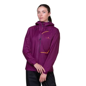 Ronhill | Women's Tech Fortify Jacket - Blackcurrant/Mango